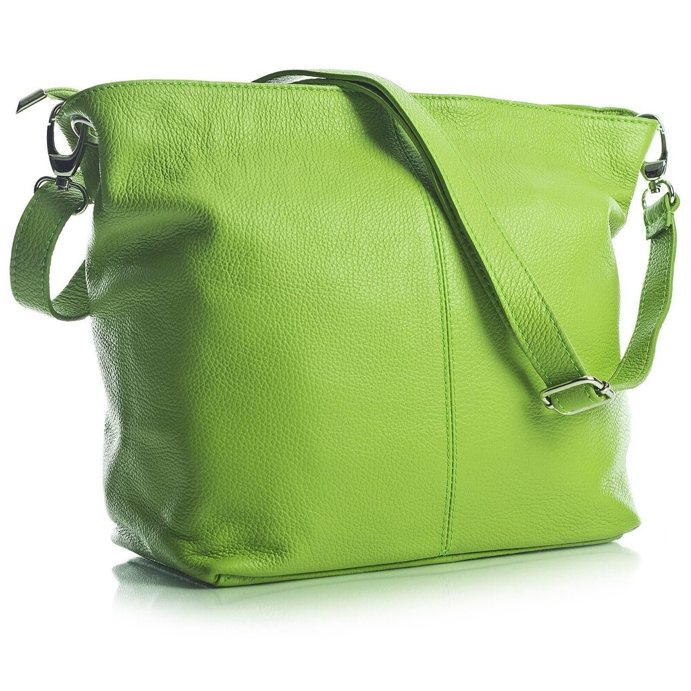 7961 Shoulder Bag - Soft Grained Leather - Medium Size Hobo Handbag Purse